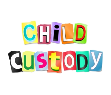 Child Custody graphic letters